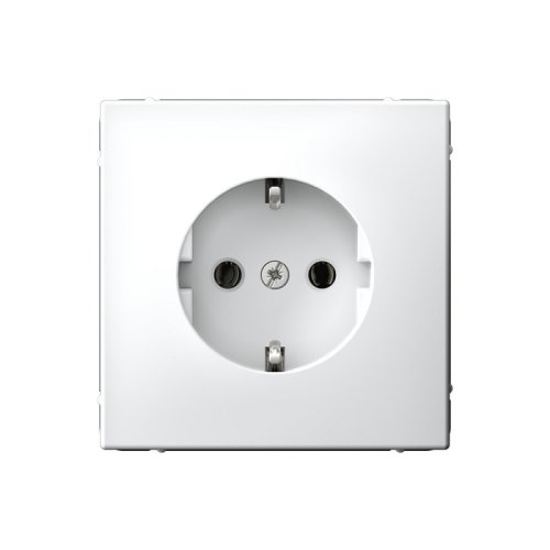 Розетка с заземлением без рамки Systeme Electric ArtGallery  1-м. белый, клеммы быстрозажимные картинка